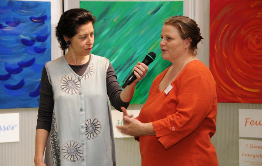 Eva Laspas im Interview mit der Moderatorin Brigitta Prochaska